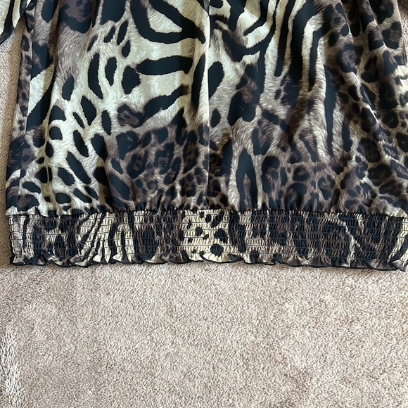 I.N. Studio Animal Print Top - Picture 3 of 4